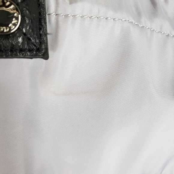 Steve Madden Bstripe Purse Gray Nylon Shoulder Tote Y2K Spellout - Picture 7 of 12